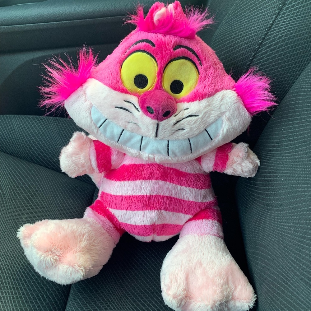 Disney big feet 10 inch pink Chesire cat plush